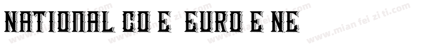 National Codes Europe New字体转换